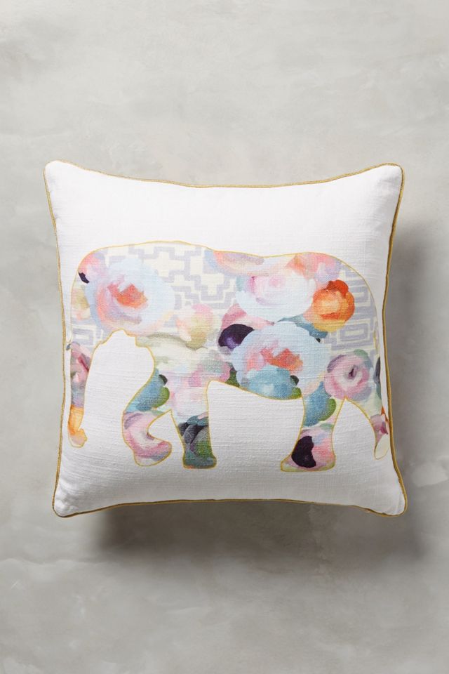 Collaged Fauna Pillow  #1