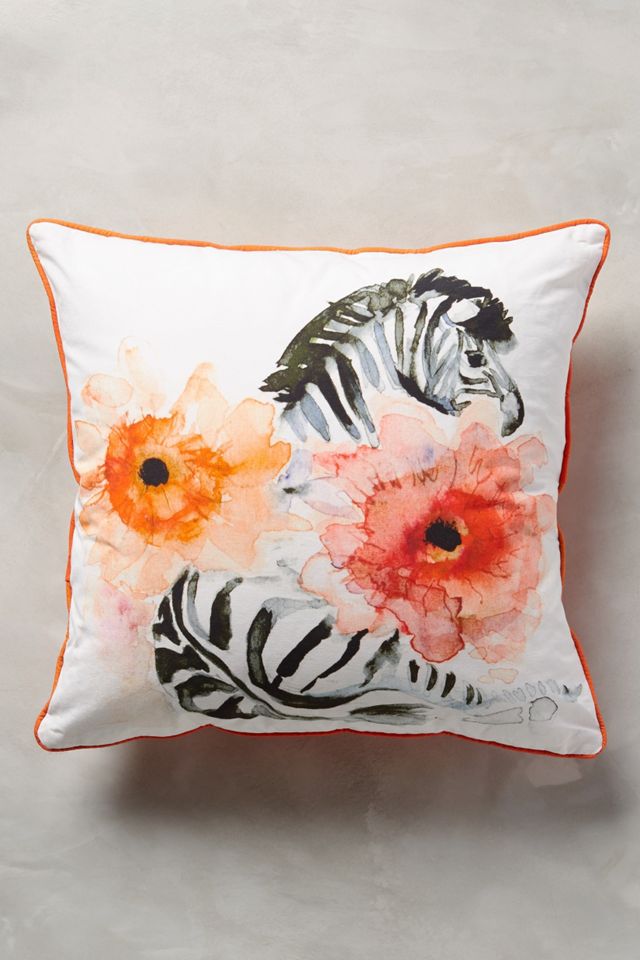 Watercolor Zoology Pillow  #1