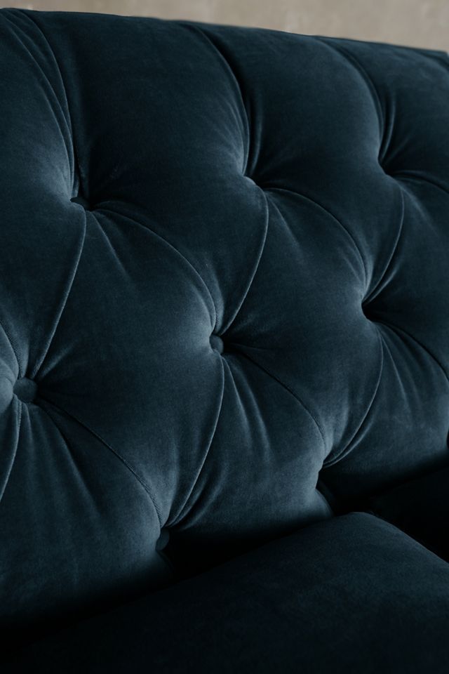 Velvet Lyre Chesterfield Sectional, Wilcox #3