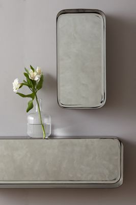 Industrial Mirror Shelf