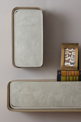 Industrial Mirror Shelf