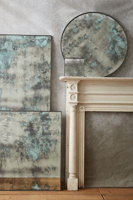 Antique Color-Washed Mirror