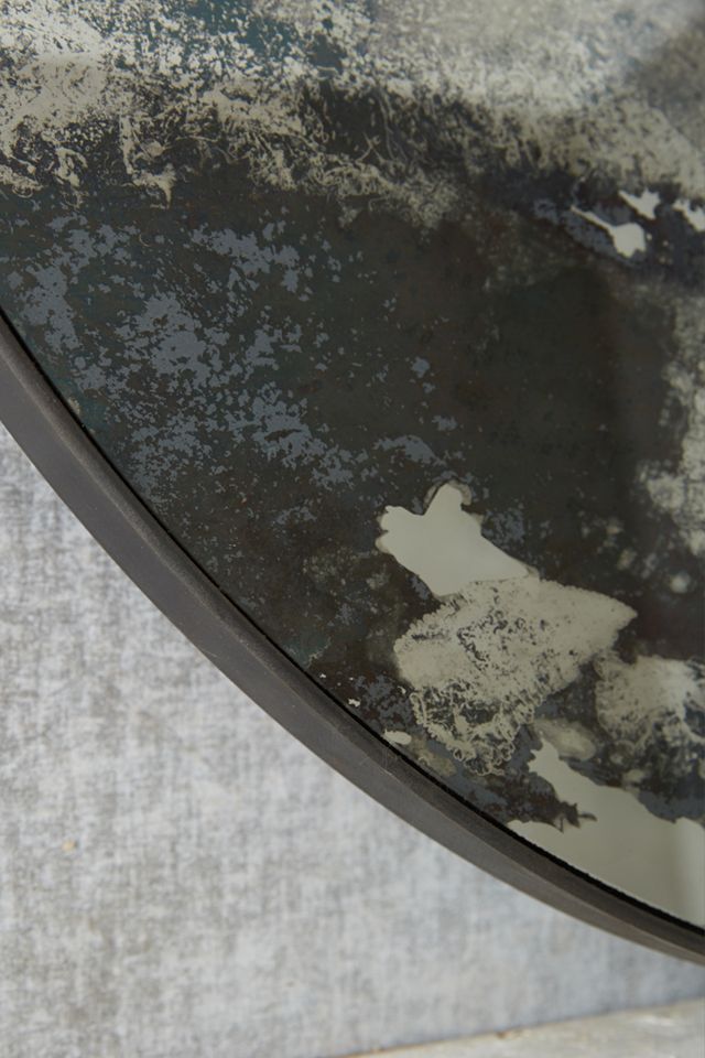 Color-Washed Circle Mirror #1