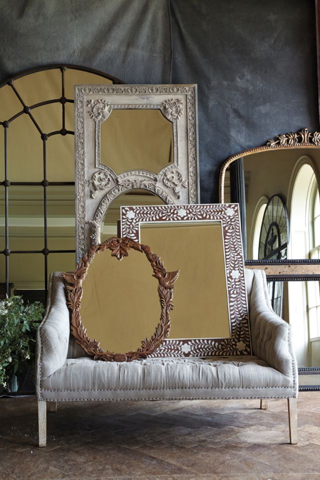Bone Inlay Mirror #1