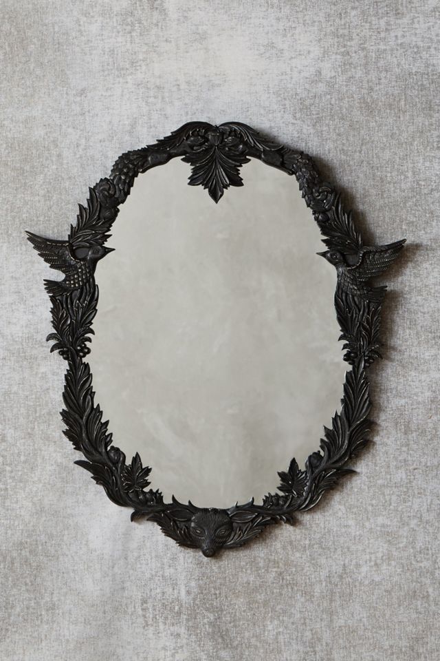 Handcarved Menagerie Mirror #4
