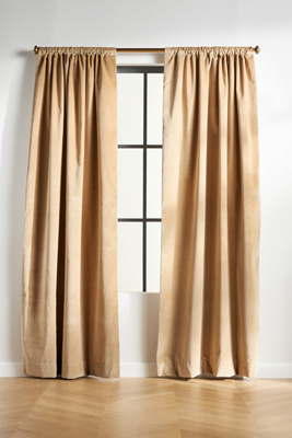 Anthropologie Matte Velvet Blackout Curtain