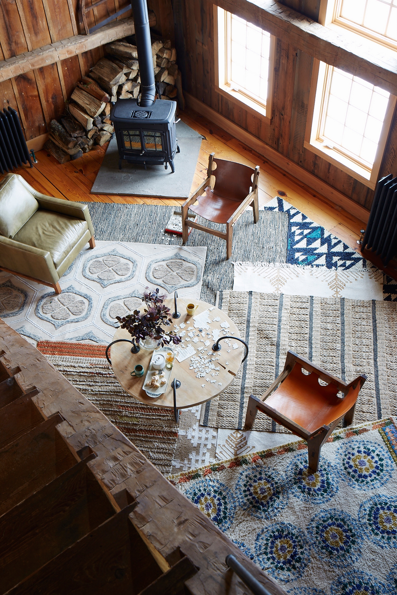 Leather-Twined Rug