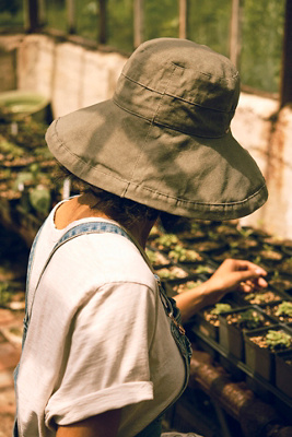 帽子 TAARA  Garden Hat Wagga Wagga with Mesh Leather Hat – OutbackTrading.com