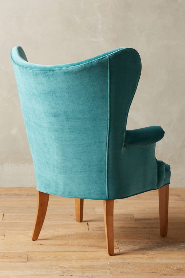 Velvet Wingback Chair AnthroLiving