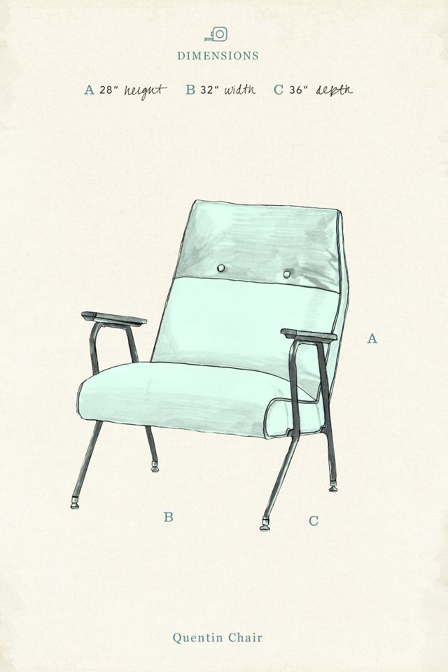 Slub Velvet Quentin Chair #1