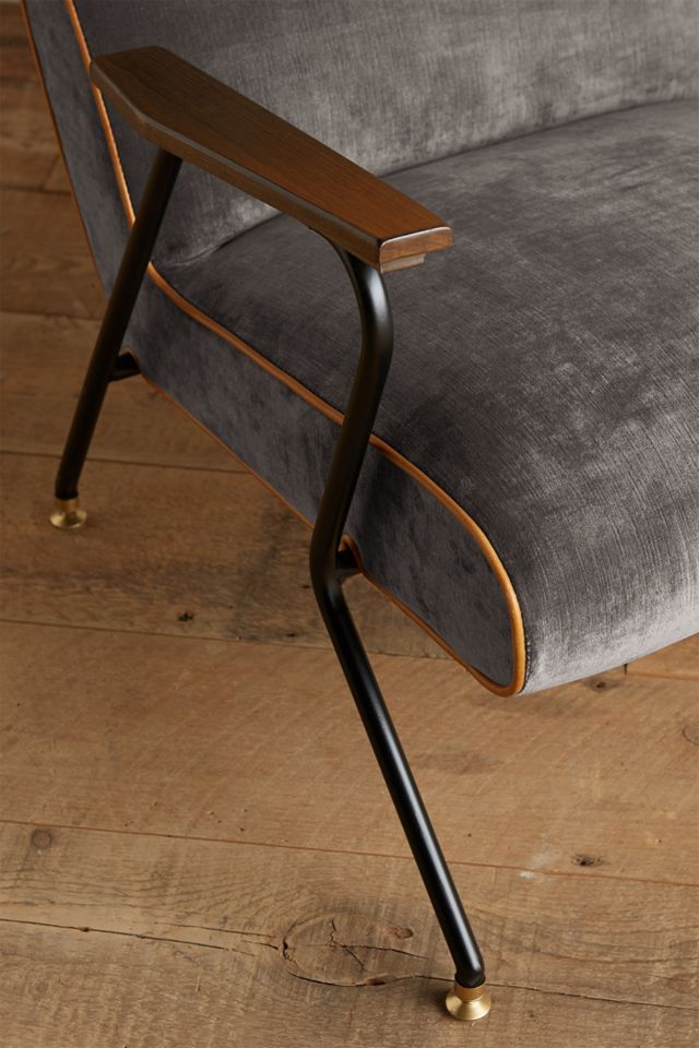 Slub Velvet Quentin Chair #3