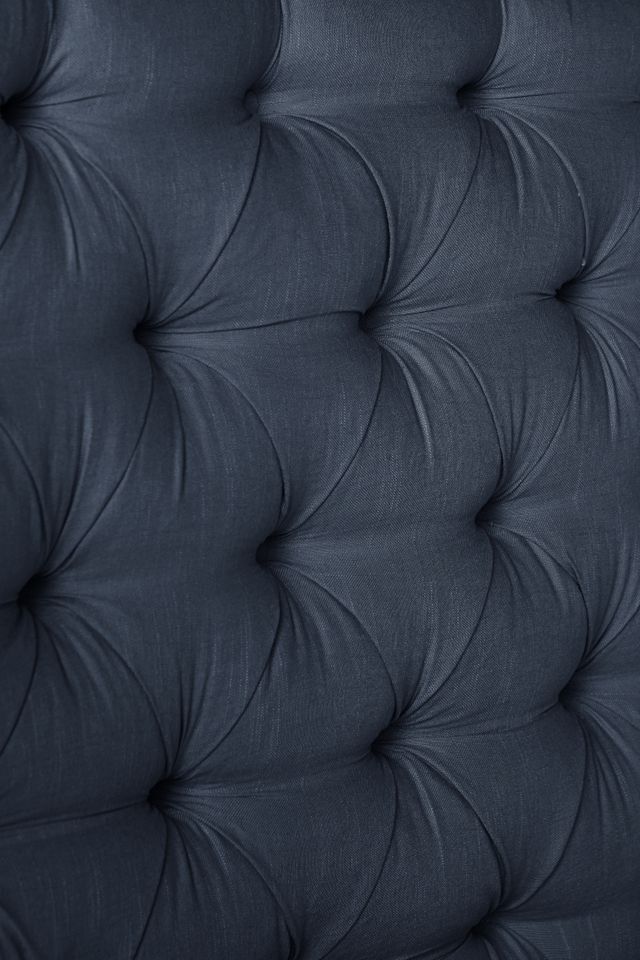 Linen Tufted Wingback Bed #3
