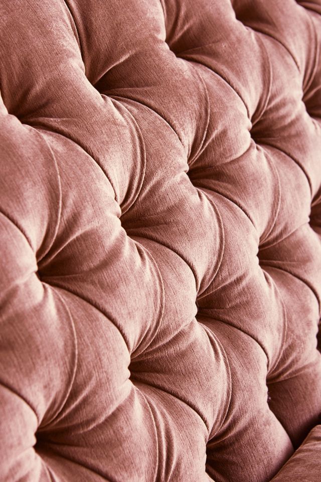 Slub Velvet Fan Pleat Sofa #3
