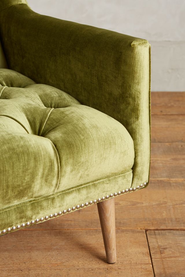 Slub Velvet Booker Armchair #3