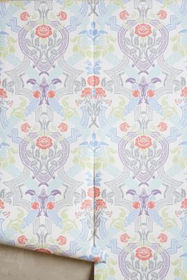 Delia Damask Wallpaper
