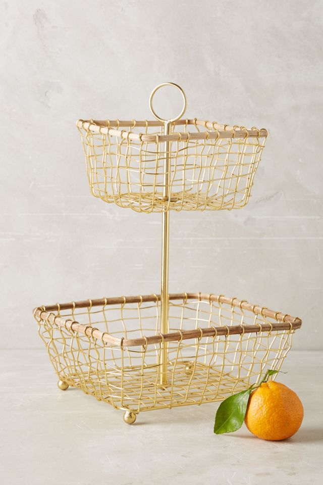 Brushed Wire Fruit Bowl #1