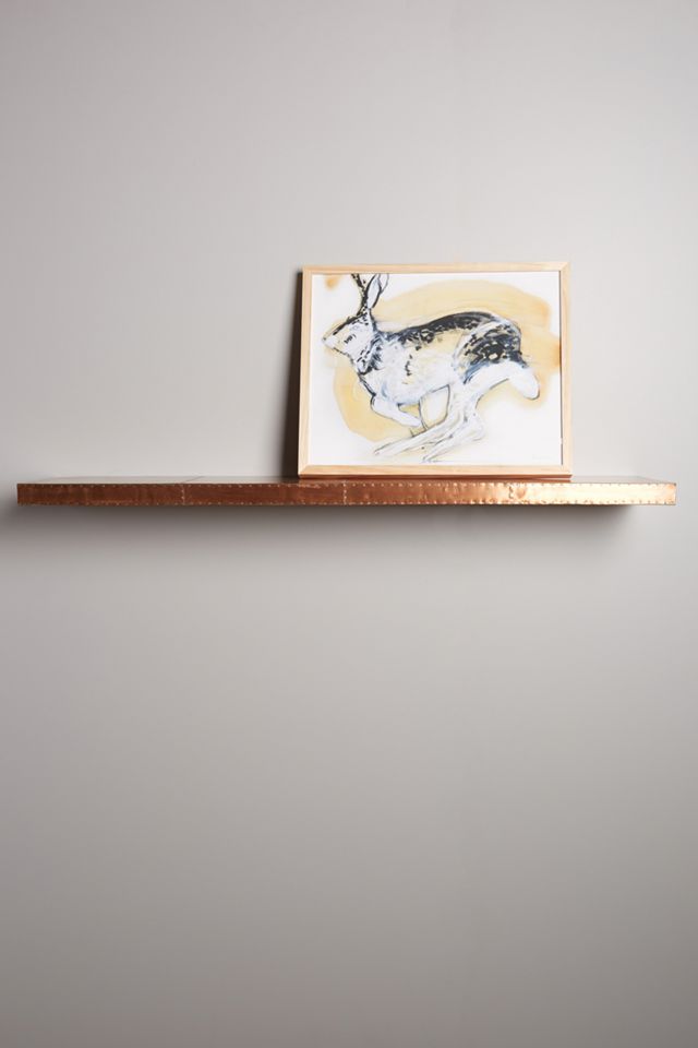 Burnished Metal Floating Shelf #1
