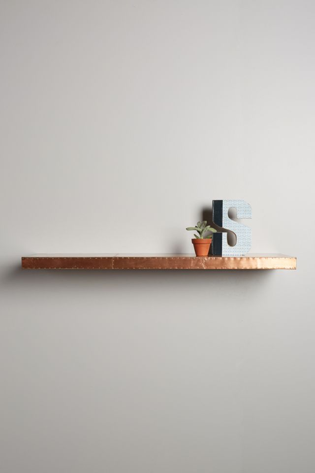 Burnished Metal Floating Shelf #2