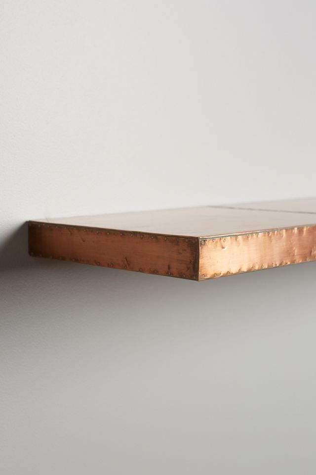Burnished Metal Floating Shelf #4