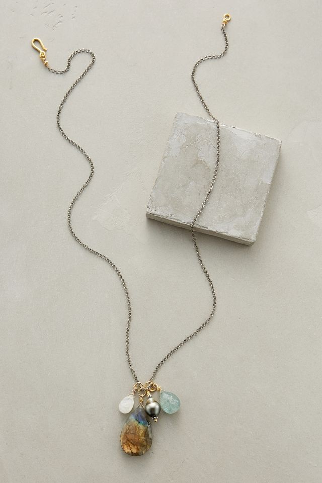 Black Pearl Pendant Necklace Anthropologie