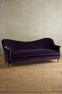 Velvet Pied-A-Terre Sofa, Wilcox