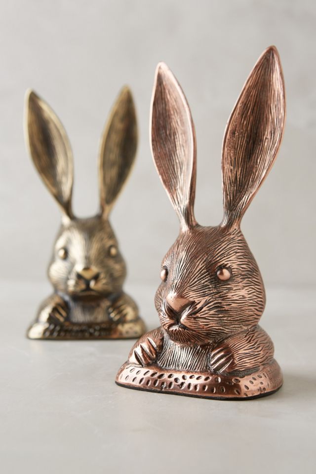 Brass Made Adorable Sleeping Bunny Rabbit Hare Door Stop Stopper Wedge Home  Decor : : Tools & Home Improvement