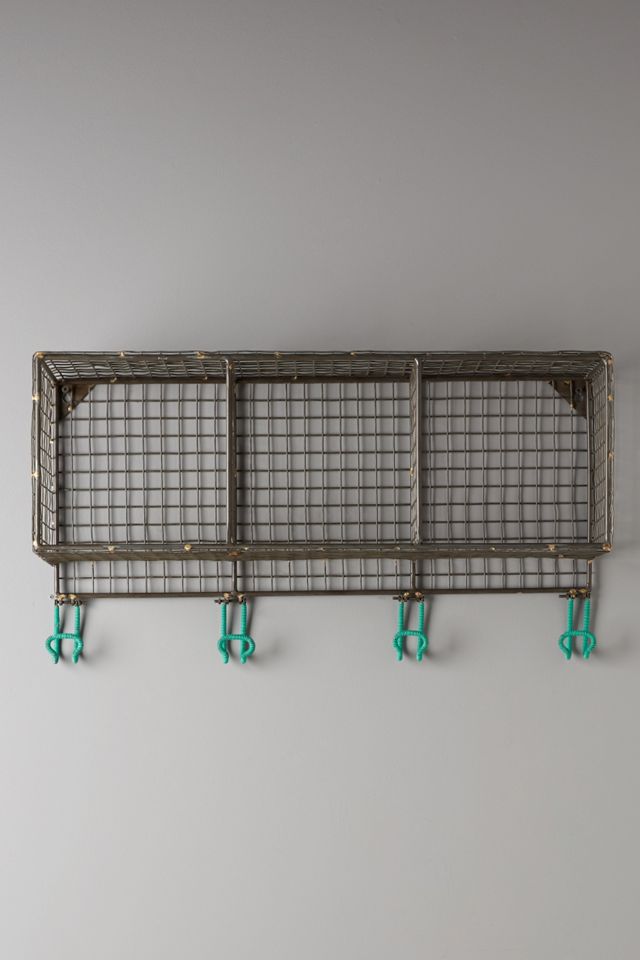 Iron Cubby Wall Rack #1