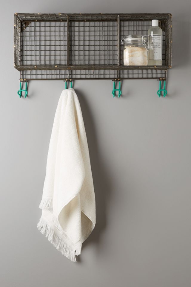 Iron Cubby Wall Rack