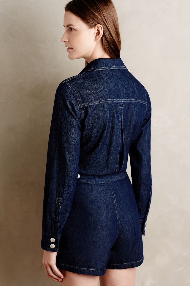 Express best sale denim romper