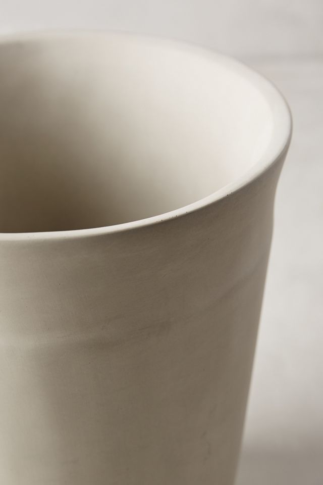 Turned Concrete Trash Can #1