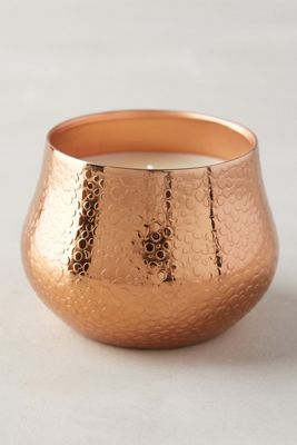 Capri Blue Textured Copper Candle
