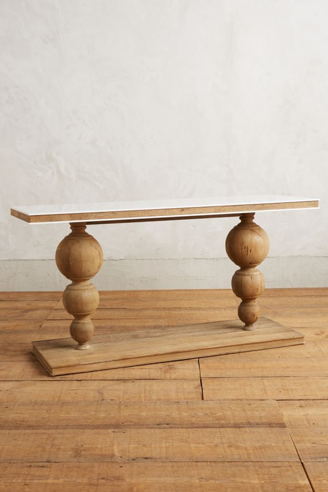 Lacquered Elm Console #1