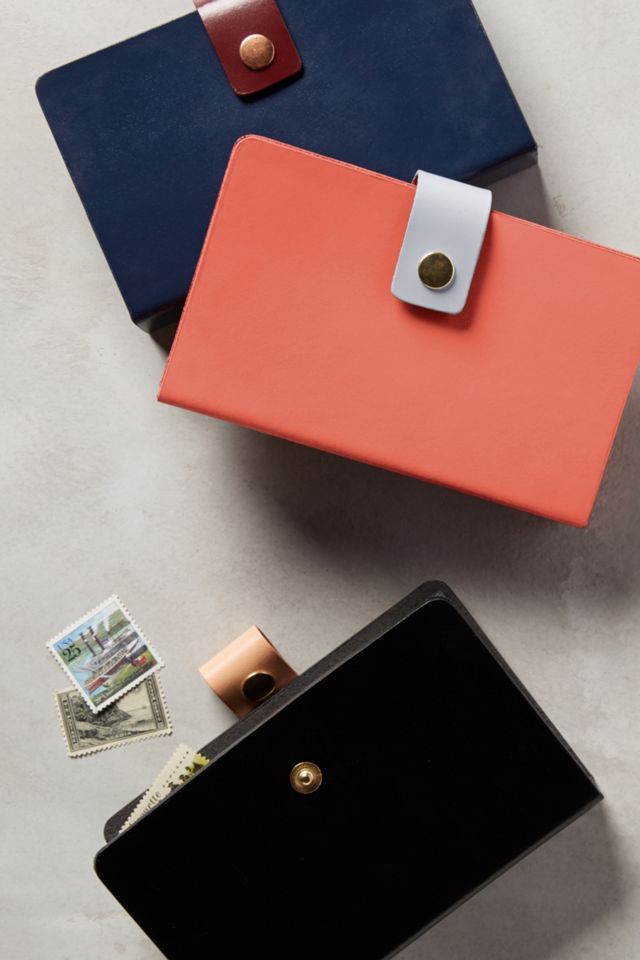 Leather Envelope Accordion Folder #1