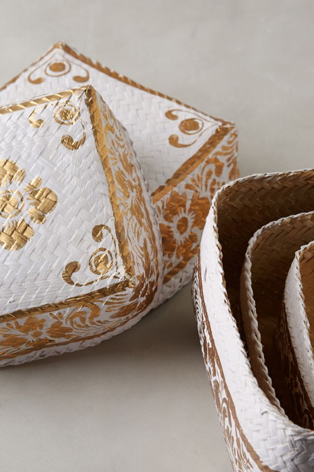 Gilded Bamboo Baskets #5