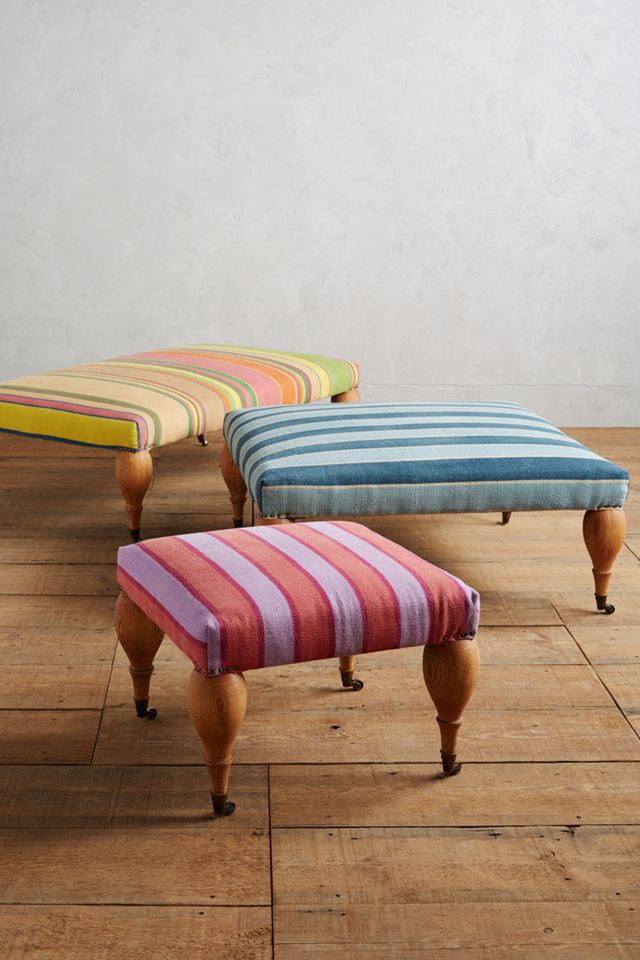 Cotton Dhurrie Trinette Ottoman #6