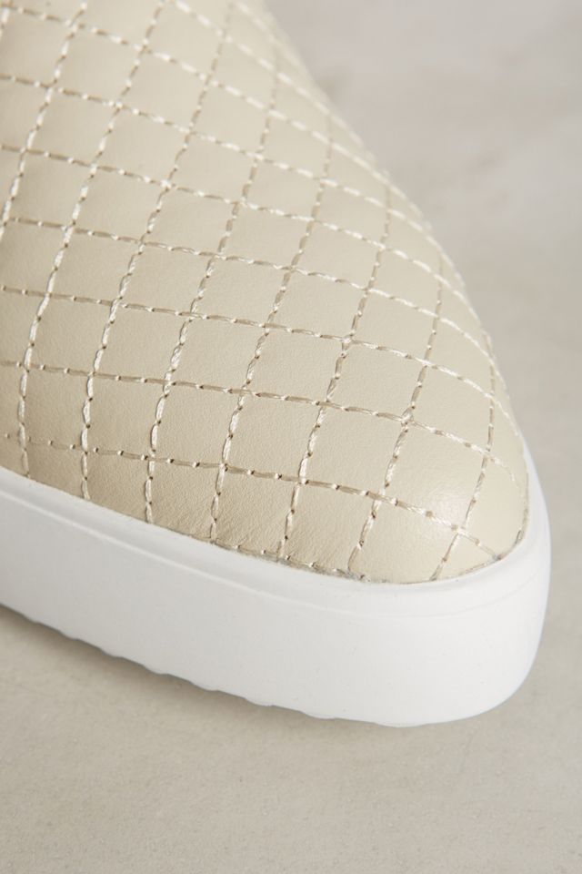 quilted slip on sneakers