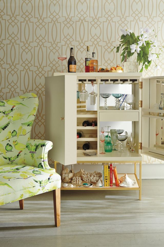 Birds Wingback Chair #2