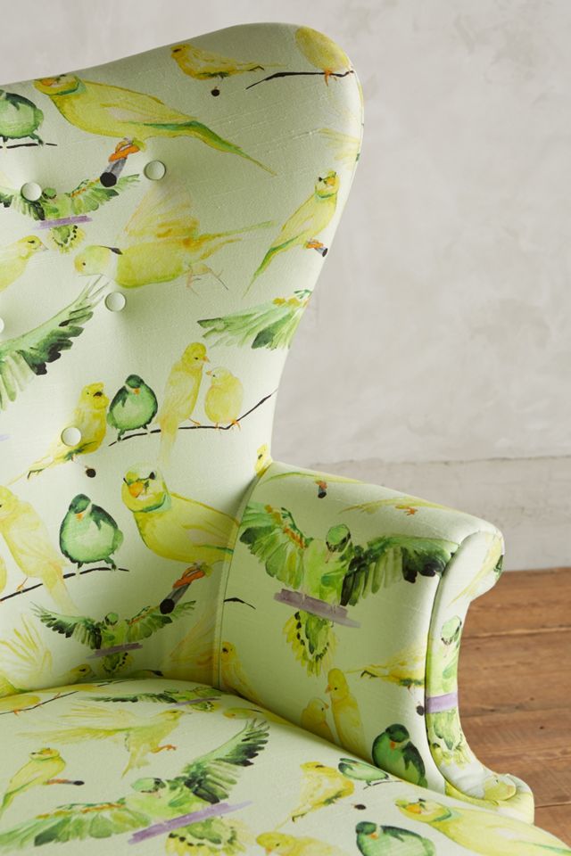 Birds Wingback Chair #5