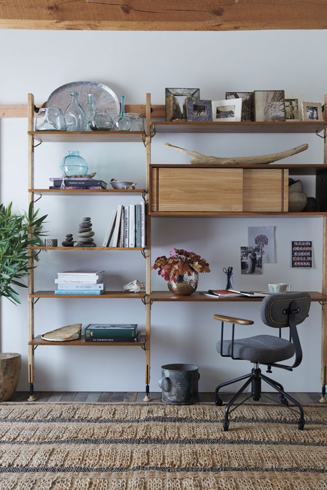 Kalmar Desk & Five-Tier Shelf Unit #4