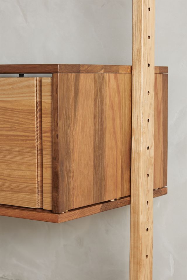 Kalmar Desk & Five-Tier Shelf Unit #1