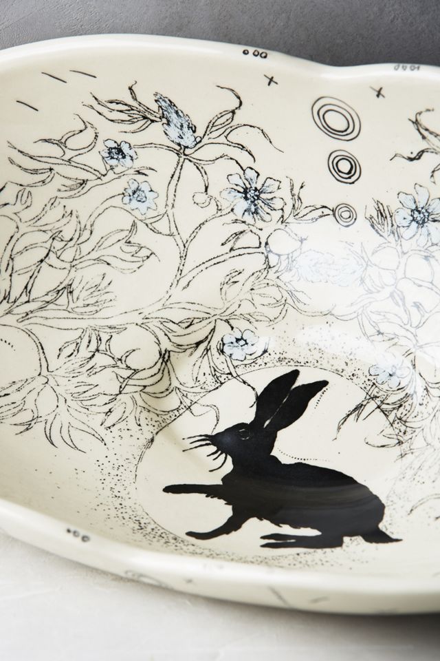 Sketched Silhouette Pasta Bowl #3