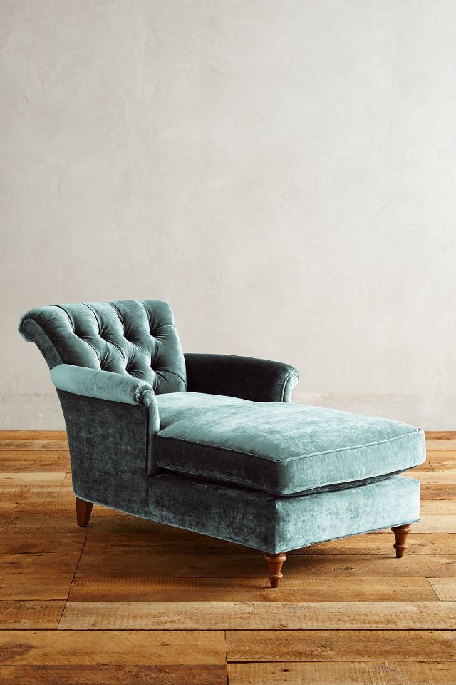 Anthropologie greesy chaise lounge