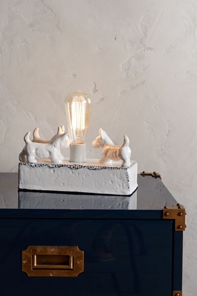 Ceramic Dog Lamp Base #2