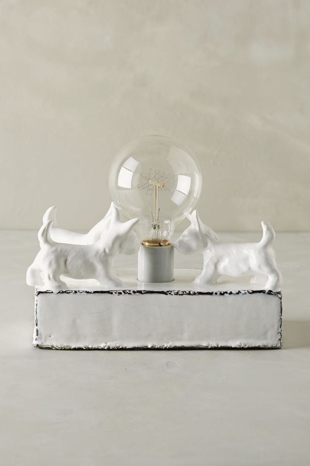 Ceramic Dog Lamp Base | Anthropologie