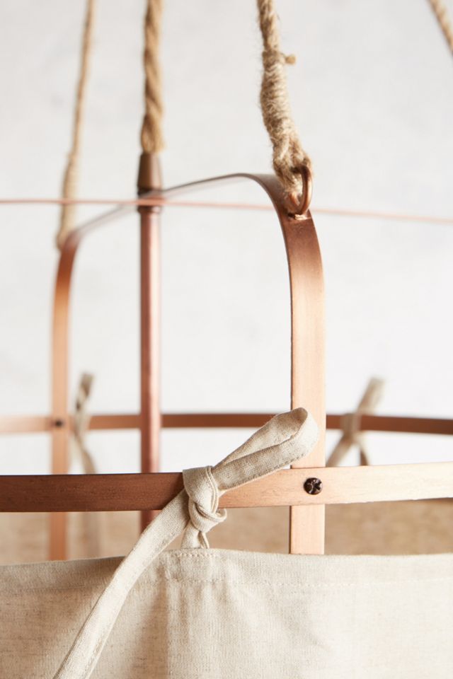 Hooped Linen Chandelier #5