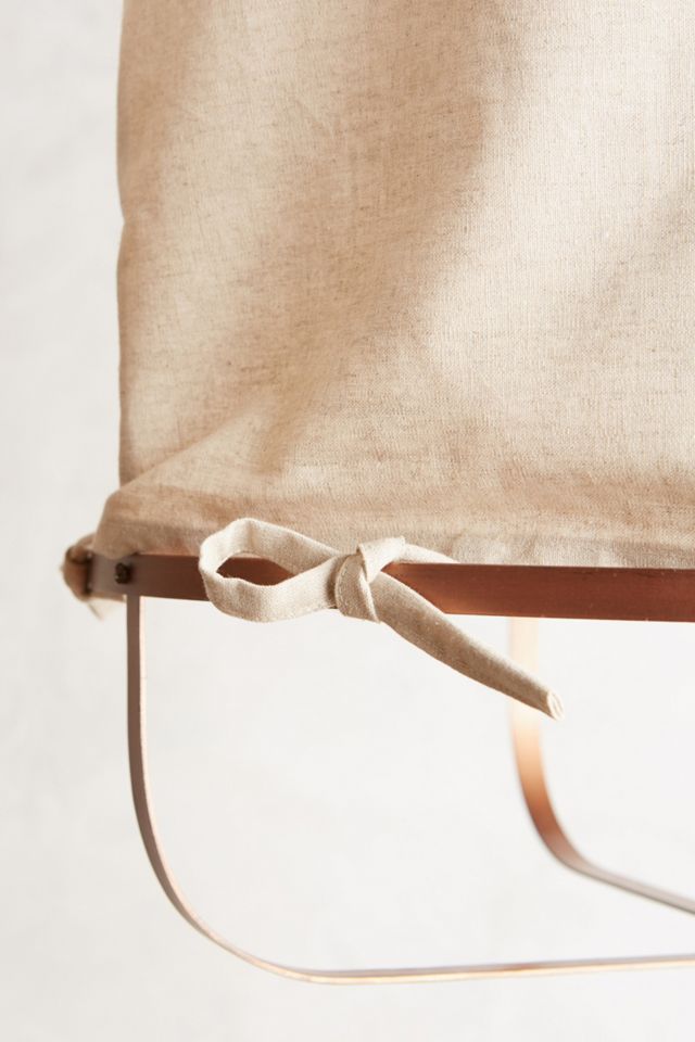 Hooped Linen Chandelier #6