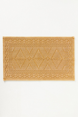 Misona Stonewashed Cotton Bath Mat, Small (Maize)