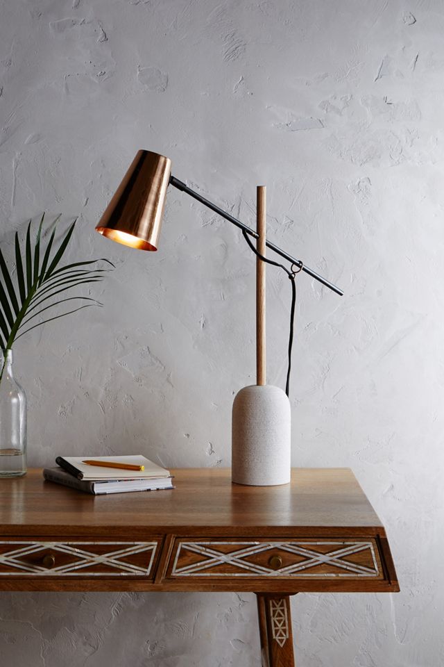 Slanted Copper Table Lamp #2