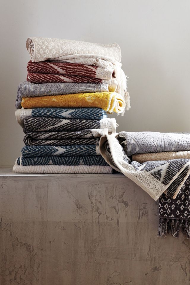 Woven Chevron Towel Collection #1