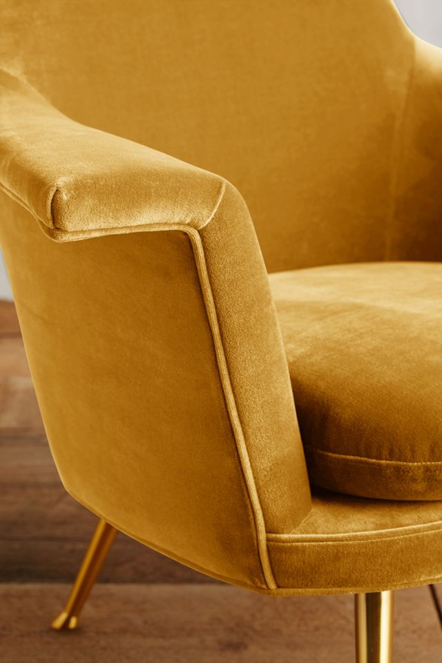 Velvet Kimball Chair #2